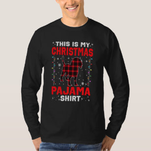 Camiseta Beagle Christmas Red Xadrez Este É Meu Pai Natal