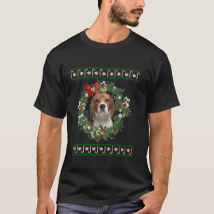 Camiseta Beagle Christmas Tree Dog Papais noeis Xmas Tee Pa