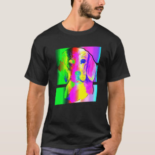 Camiseta Beagle Colorful Art Animal