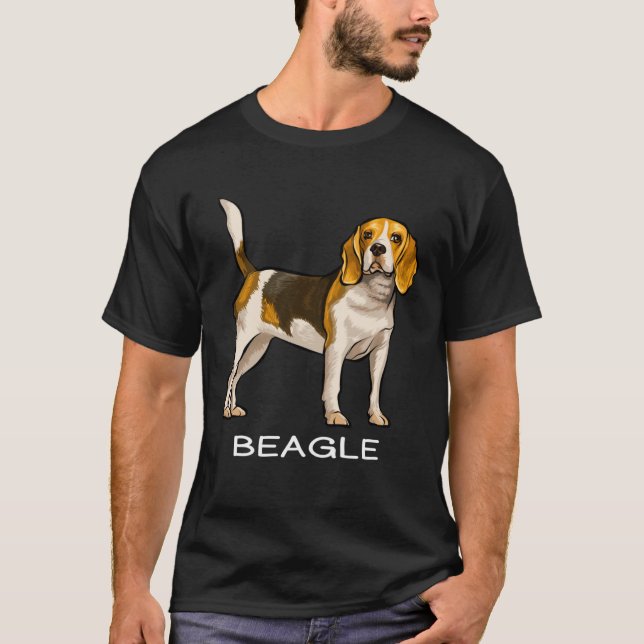 Camiseta Beagle Crazy Dog (Frente)