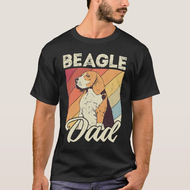 Camiseta Beagle dad dog dad daddy master dogs beagle (Frente)