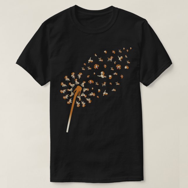 Camiseta Beagle Dandelion Dog Beagle (Frente do Design)