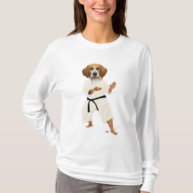 Camiseta Beagle de Karatê (Frente)