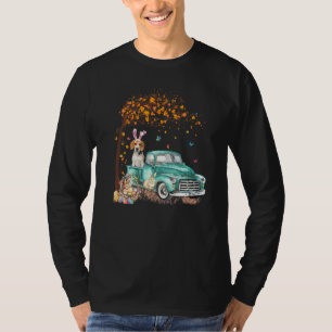 Camiseta Beagle Dog Bunny Truck Hippie Hunt Egg Tree Easta