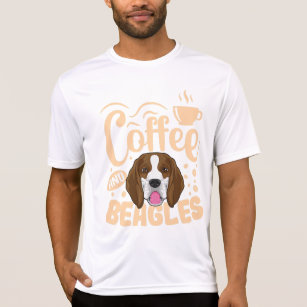 Camiseta Beagle Dog Coffee Addict/ Proprietário do Beagle