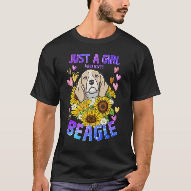 Camiseta Beagle Dog Cute Puppy Girl (Frente)