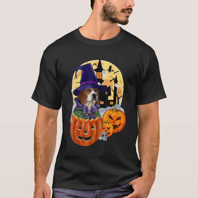 Camiseta Beagle Dog Halloween Costume Dog Beagle Hallowee (Frente)