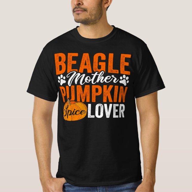 Camiseta Beagle Dog Halloween Pumpkin Roupa Autumn Pet (Frente)