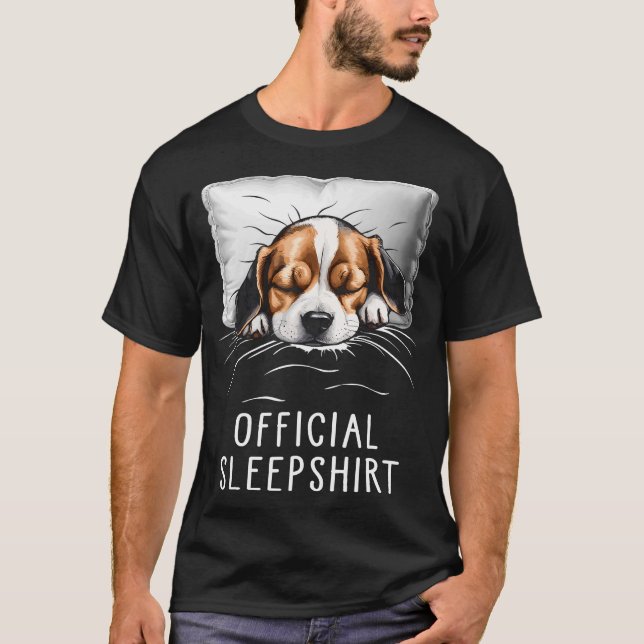 Camiseta Beagle Dog Owner Official Sleep (Frente)
