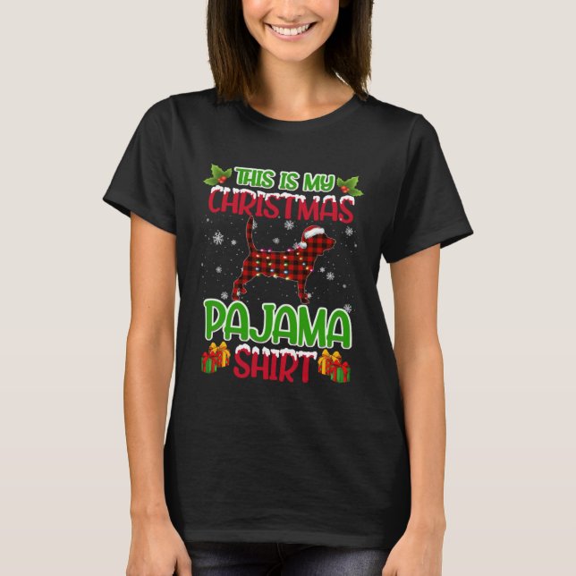 Camiseta Beagle Dog Xmas  Matching Beagle Christmas (Frente)