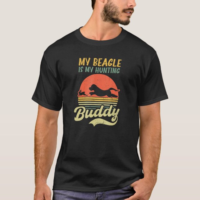 Camiseta Beagle É A Minha Caça À Design (Frente)