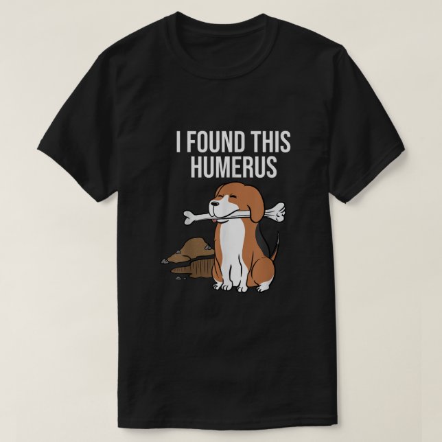 Camiseta Beagle Encontrei Este Humero (Frente do Design)
