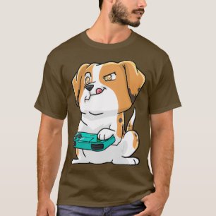 Camiseta Beagle Gaming Kawaii Gift para Gamers and Dog