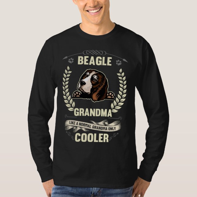Camiseta Beagle Grandma Like A Normal Grandma Only Cooler (Frente)