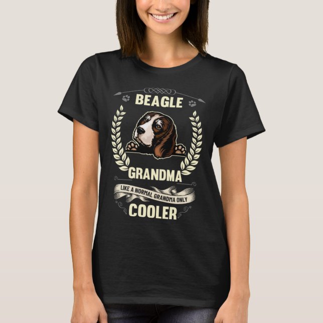Camiseta Beagle Grandma Like A Normal Grandma Only Cooler (Frente)