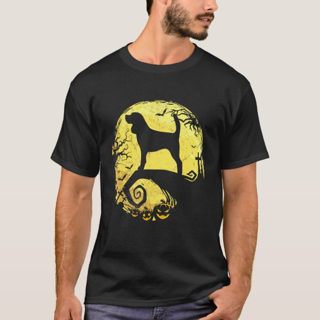 Camiseta Beagle Halloween Para Homens Mulheres Crianças (Frente)
