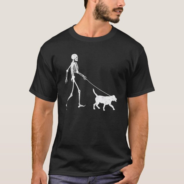 Camiseta Beagle Halloween Skeleton Dog Youth (Frente)