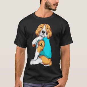 Camiseta Beagle I Love Mamãe Roupa Cachorro Mamãe Dona Mulh