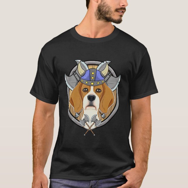Camiseta Beagle I Valhalla I Viking (Frente)