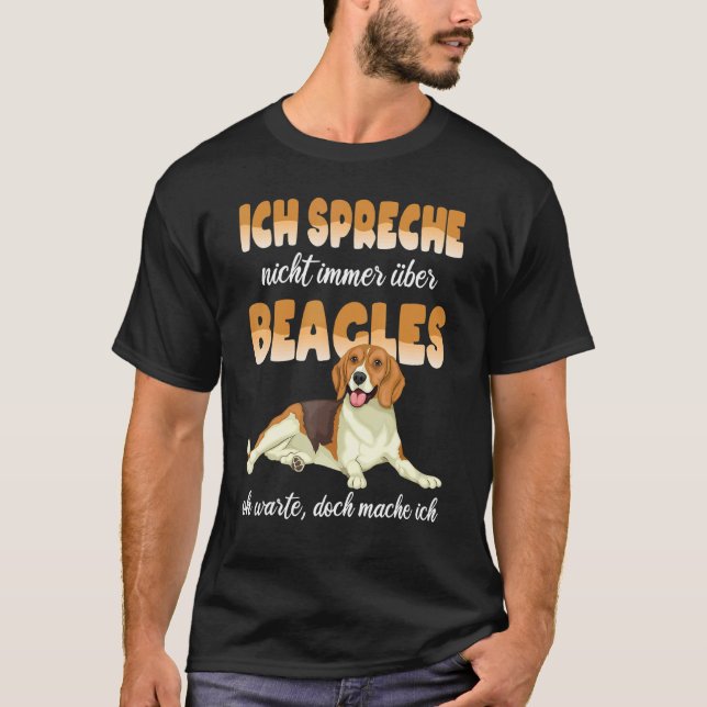 Camiseta Beagle Ich Fala Nicht Immer Über Beagle Dog (Frente)
