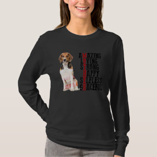 Camiseta Beagle Incrível Adorável Forte e Feliz Gracef Inút