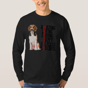 Camiseta Beagle Incrível Adorável Forte e Feliz Gracef Inút