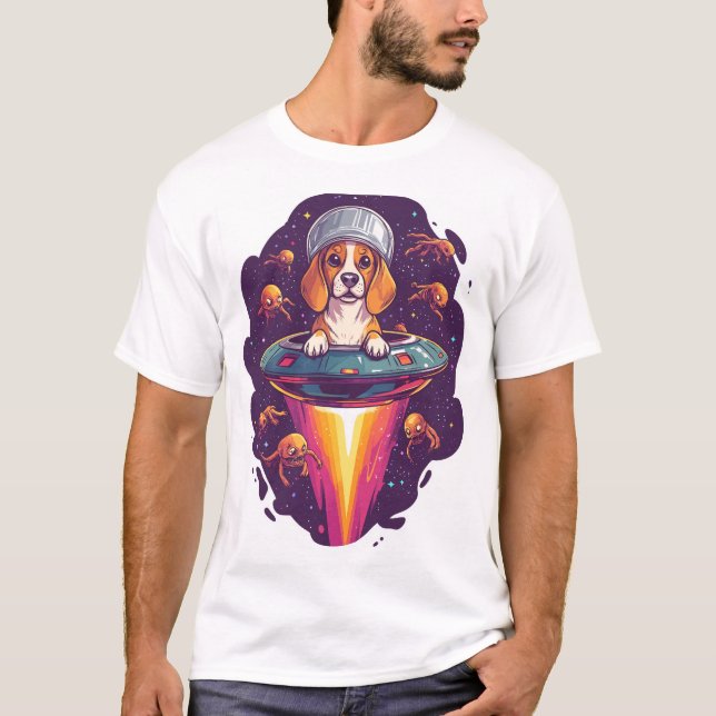 Camiseta Beagle � Intergalactic Dog Encounter (Frente)