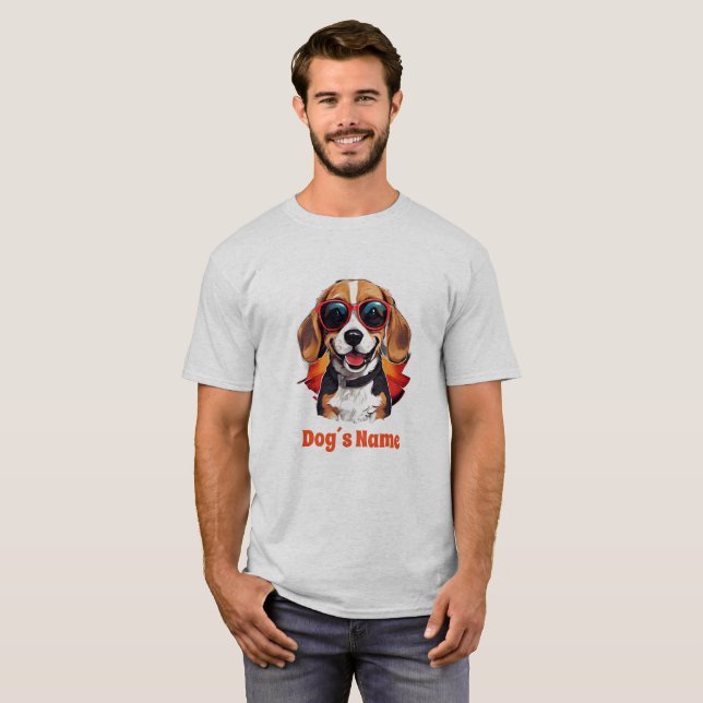 Camiseta Beagle legal com óculos de sol (Frente Completa)