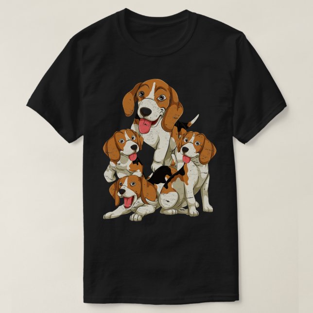 Camiseta Beagle Lover Dog Proprietário de Pet Animal Beagle (Frente do Design)