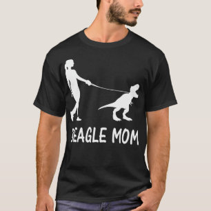 Camiseta Beagle Mãe Cão Beagle Mama Dinossauro Mulheres Mãe