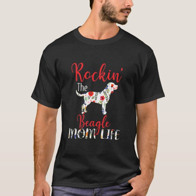 Camiseta Beagle Mãe Mulheres Cão (Frente)