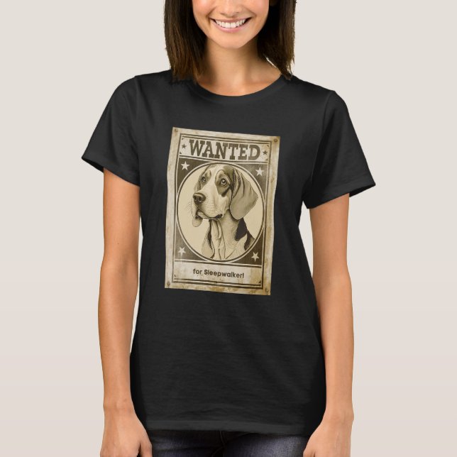 Camiseta Beagle mais procurado para design de salsicha para (Frente)