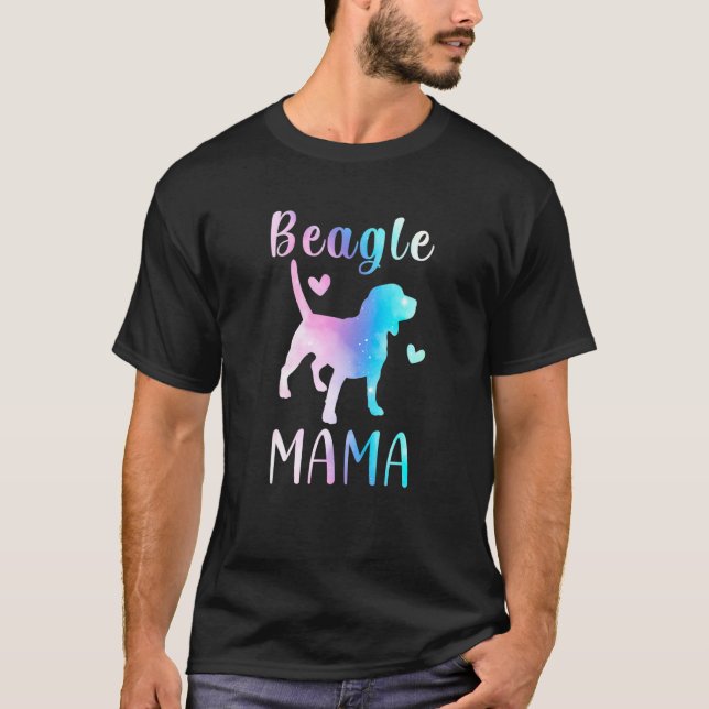 Camiseta Beagle Mama Beagle Mãe Mama Beagle Dog Proprietári (Frente)