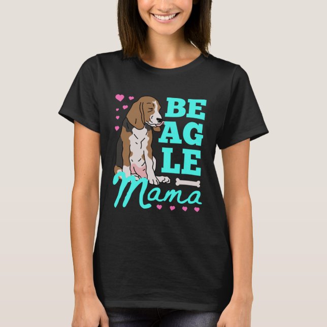 Camiseta Beagle Mama Beagles Mom Dog Owner Beagle (Frente)