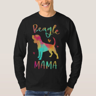 Camiseta Beagle Mama Colorful Beagle Dons Dog Mãe