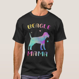 Camiseta Beagle Mama Colorida Beagle Lover Cachorro Mãe da