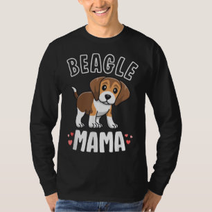 Camiseta Beagle Mama Dog Mãe Para Mulheres Presentes Por Am