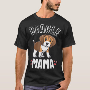 Camiseta Beagle Mama Dog Mãe Para Mulheres Presentes Por Am
