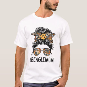 Camiseta Beagle Mamãe Mensageira Cachorro Mama Pet Owner D