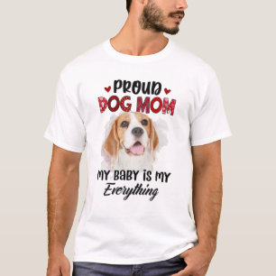 Camiseta Beagle Orgulhoso Cachorro Mamãe Nunca Meu Bebê É T