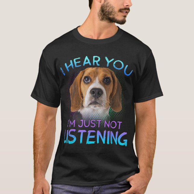 Camiseta Beagle, ouço você não ouvir (Frente)