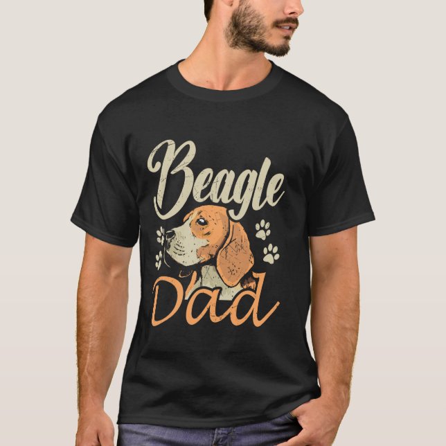 Camiseta Beagle Pai Beagles Cachorro Puppy Lover Beagle Pad (Frente)