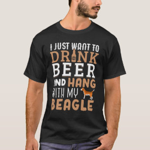 Camiseta Beagle Pai Engraçado Dia de os pais Cão-Sobresco D