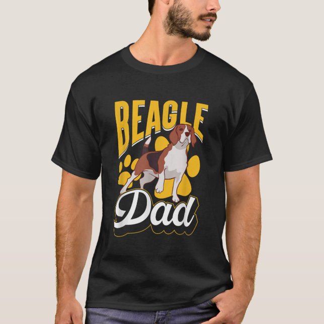 Camiseta Beagle Pai Lover Beagles Cachorro Cachorro Pai Pai (Frente)