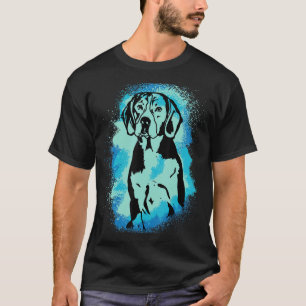 Camiseta Beagle Paint Blue Design Cachorro Mãe Pai_1