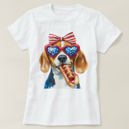 Camiseta Beagle Patriótico