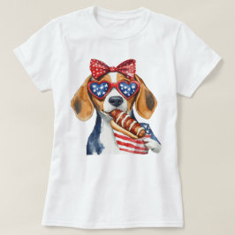 Camiseta Beagle Patriótico