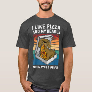 Camiseta Beagle Pizza Walk Dog Owner Lover Puppy 81