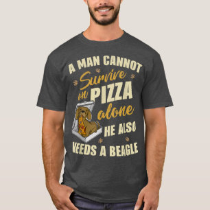 Camiseta Beagle Pizza Walk Dog Proprietário do Lover Puppy