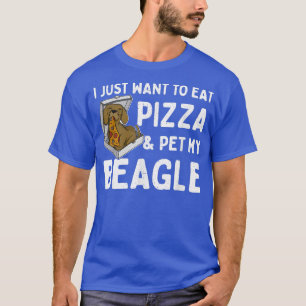 Camiseta Beagle Pizza Walk Dog Proprietário do Lover Puppy